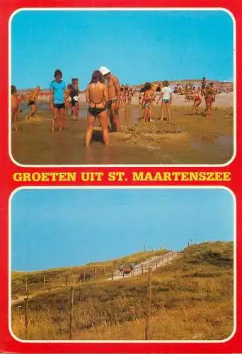 Postcard Netherlands Groeten uit St Maartenszee multi view