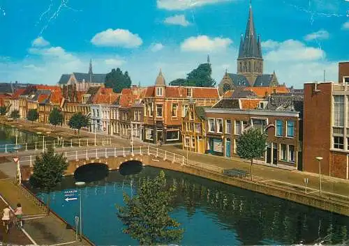 Postcard Netherlands Alkmaar cityscape