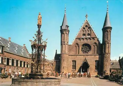 Postcard Netherlands Den Haag Courtyard Knight's Hall
