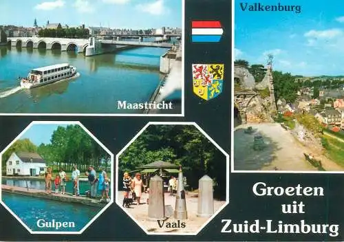 Postcard Netherlands Groeten uit Zuid-Limburg multi view