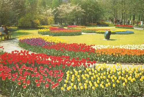 Postcard flower decoration Netherlands Keukenhof