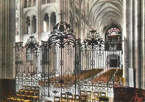 Postcard France Laon the Cathedral the Choir inner aspect