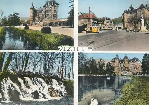 Postcard France Vizille Isere multi view