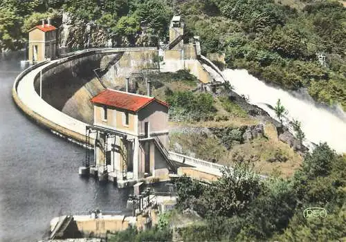 Postcard France La Creuse pittoresque Le Barrage d'Eguzon et son Deversoir