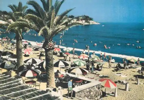 Postcard France Toulon Var la Plage des Sablettes