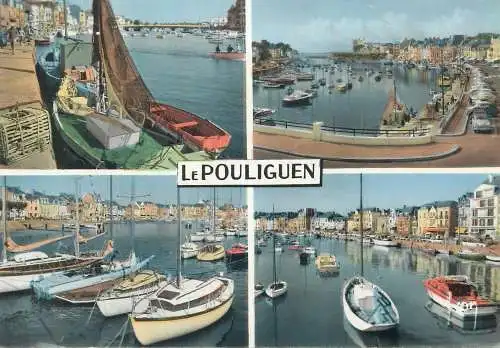 Postcard France Le Pouliguen joli port multi view