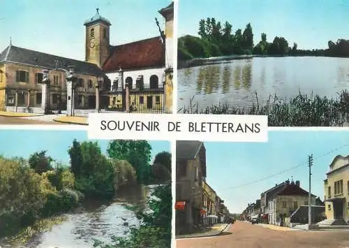 Postcard France souvenir de Bletterans multi view