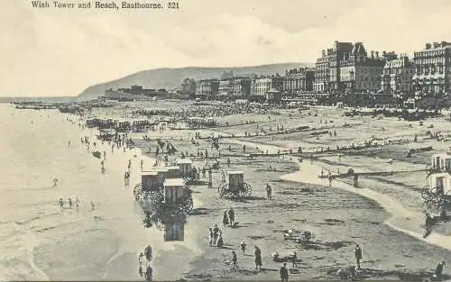 Eastbourne wish tower & beach