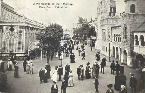 A Promenade on the Midway Earls Court Exhibition 1909 England