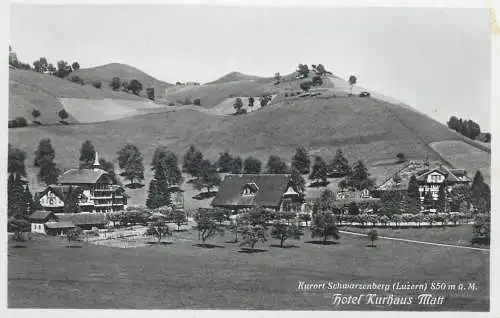 Kurort Schwarzenberg ( Luzern ) Hotel Kurhaus Matt