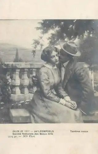 Painting postcard Salon de 1911 Jef Leempoels