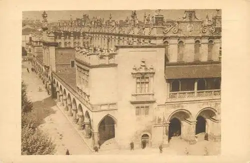 Poland postcard Cracovie Halles des drapiers