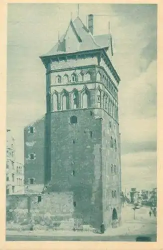Poland postcard Stary Gdansk Wieza