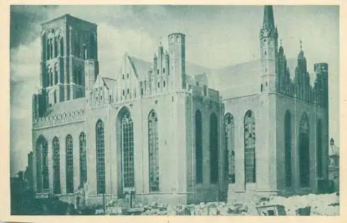 Poland postcard Gdansk Kosciot NMP