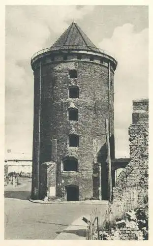 Poland postcard Gdansk Baszta Stagiewna z XVI wieku