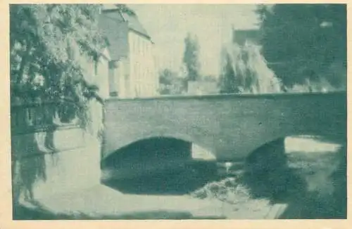 Poland postcard Gdansk most nad Radunia