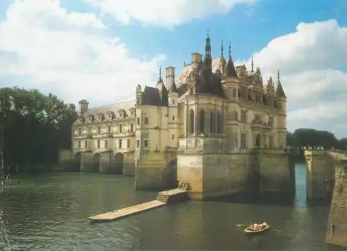 Castle postcard Chenonceaux Donjon and fortified castle XVth 15th century