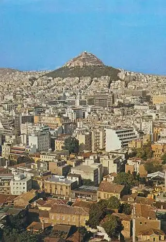Greece postcard Athens view