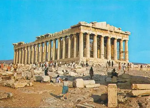 Greece postcard Athens Acropolis Parthenon ruins