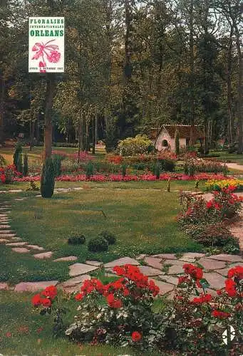 Post card France Floralies Internationales 1967 Parc Floral Orleans-la-Source