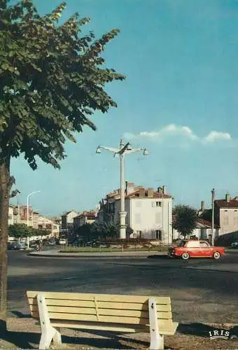 Post card France Mont de Marsan place Jean Jaures