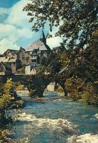 Post card France Correze touristique Vallee de la Vezere Treignac station touristique