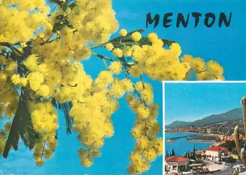 Postcard France Menton multi view