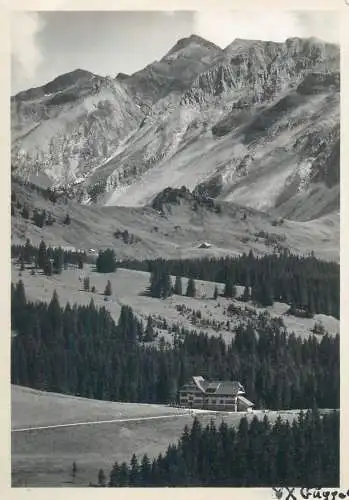 Switzerland postcard Ferienheim Salwideli Sorenberg Blick auf Brienzer-Rothorn 1950