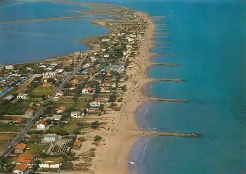 Postcard France Frontignan vue aerienne sur la plage