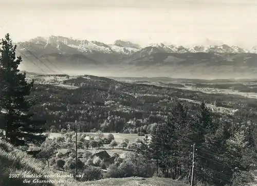 Switzerland postcard Ausblick vom Rosinli auf die Glarneralpen