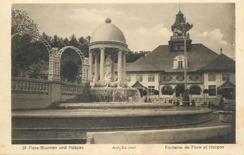 Exhibition Bern 1914 Flora Brunnen und Hospes