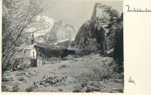 Anton Karg Haus Neue Hinterbärenbad alpine clubhouse cottage the Kaisergebirge mountains in the Austrian state of Tyrol