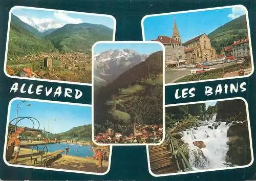 Postcard France Allevard les Bains multi view