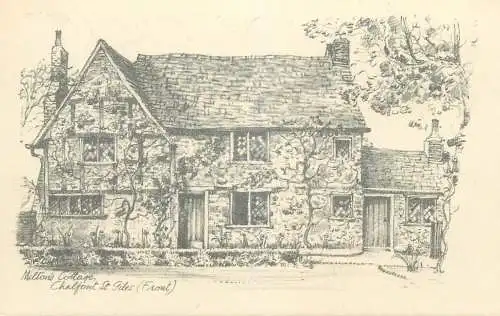 UK postcard Buckinghamshire Milton's cottage Chalfont St. Giles