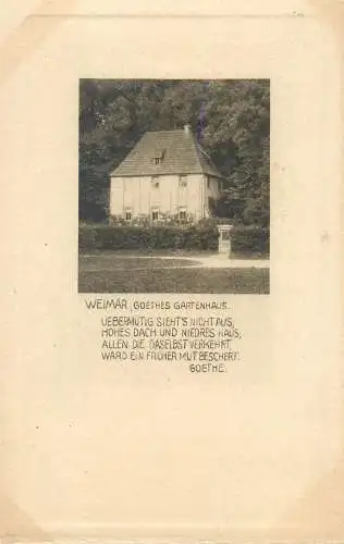 Weimar Goethe gartenhaus