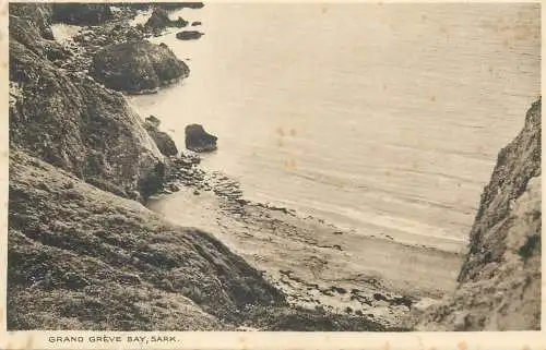 UK postcard Sark island Grand Greve Bay