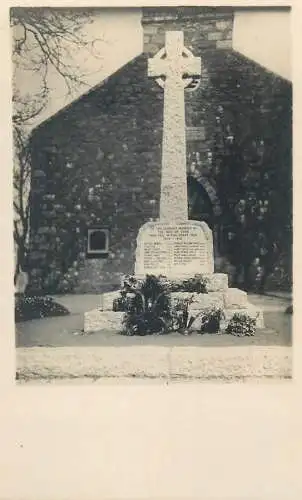 UK postcard Sark island Great War memorial WW1 soldier