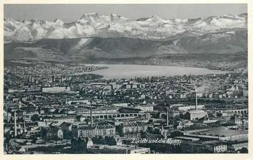 Zurich und die Alpen