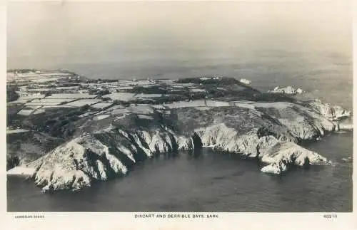 UK postcard Sark island Dixcart and Derrible Bays aerial Aerofilms