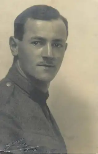 military man portrait foto postcard