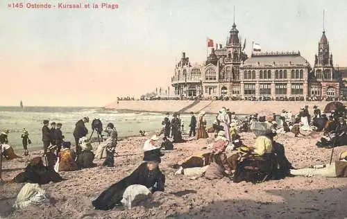 Belgium Ostend Kursaal et la Plage