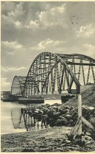 Vildsundbroen Vilsund bridge Danmark 1954