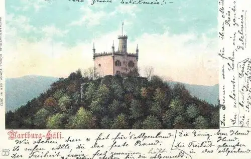 Switzerland castle 1900 postcard