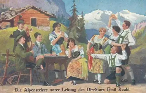 Der Alpenstreirer unter Leitung des Direktors Emil Reubi Grosser Kornhauskeller Bern
