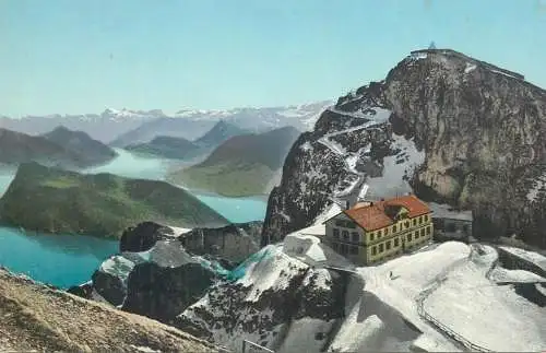 Switzerland postcard Pilatus kulm Blick auf Vierwaldstattersee und Glarnisch