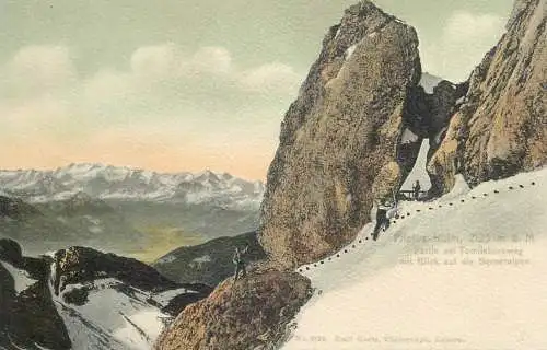 Switzerland postcard Pilatus kulm partie am Tomlishornweg
