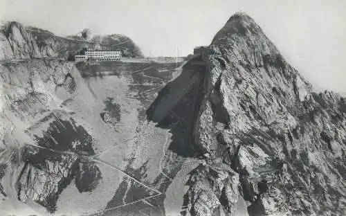 Switzerland postcard Hotel Pilatus mountain Pilatus Kulm 1951