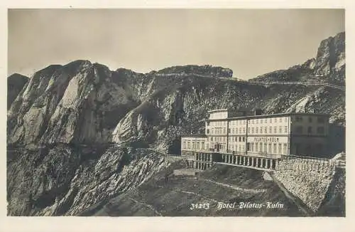Switzerland postcard Hotel Pilatus kulm