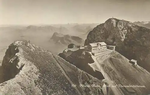 Switzerland postcard Pilatus Kulm Blick auf Vierwaldstattersee