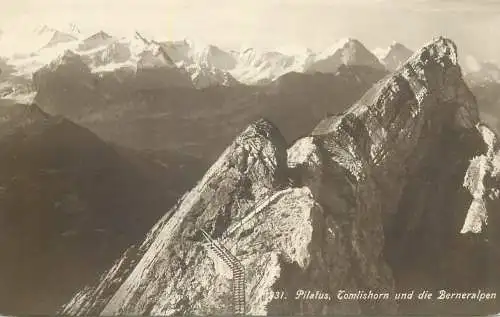 Switzerland postcard Pilatus Tomlishorn und die Berneralpen